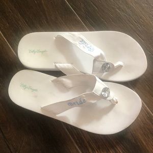 Bride Flip Flops